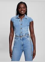 Guess blue jumpsuit outlet
