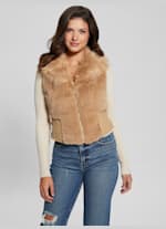 Emma Faux Fur Vest GUESS