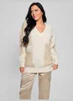 Intarsia Color-Block Sweater | GUESS