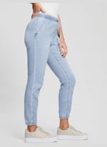 J4G Ladies Denim Plain Joggers Set, Ice Blue at Rs 474/piece in