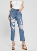 Guess distressed jeans discount