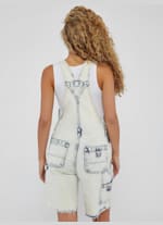 usa guess オーバーオール flocked denim overalls | GUESS