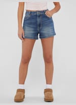 Clark Destroyed Denim Shorts | GUESS Factory