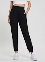 Eco Signature Rhinestone Sweatpants | GUESS Eco Signature Rhinestone Sweatpants | GUESS