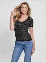 Paige Quattro Rhinestone Top | GUESS Paige Quattro Rhinestone Top | GUESS