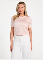 Jasmine Crewneck Sweater Top | GUESS