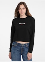 Eco Crewneck Embroidered Sweatshirt | GUESS Jeans