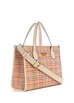 Silvana Multicolor Straw Tote GUESS Canada