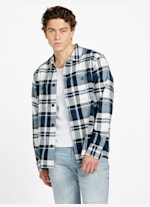 Billy Plaid Long-Sleeve Shirt | GUESS Factory