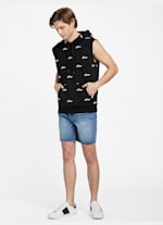 Guess sleeveless hoodie cheap