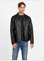【25％OFF】 Faux-Leather Rickie Biker Factory GUESS | Jacket 練習用具