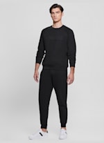 ★2023SS新作★WKNDRS★W LOGO SWEAT PANTS Eco Aldwin Logo Pants | GUESS