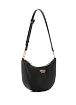 ショルダーバッグ・ポシェット Guess FEDANA Round Mini Top Shoulder Bag HP1A3A71 GUESS Fedana Mini Top Zip Shoulder Bag, Black: Handbags