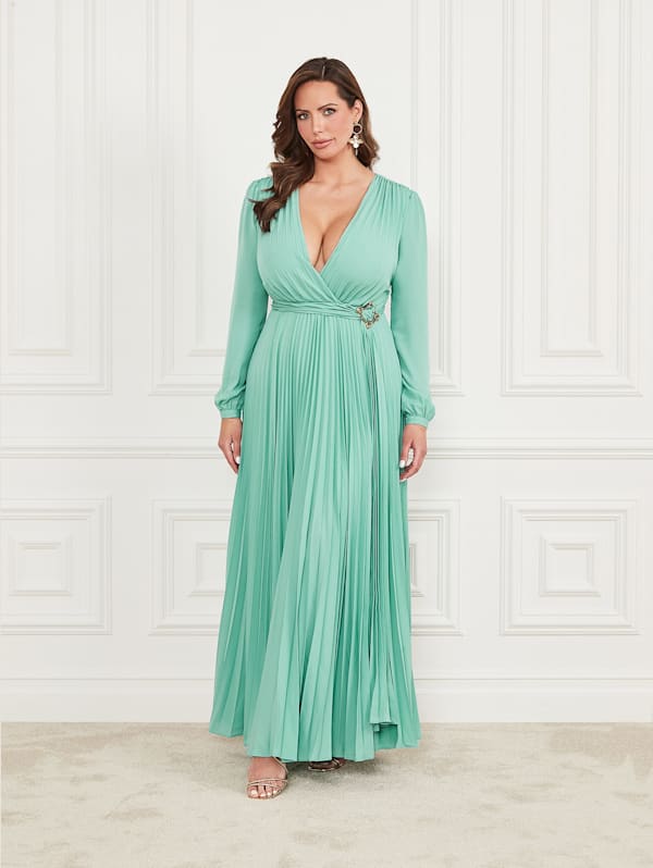 Mint color sale maxi dress