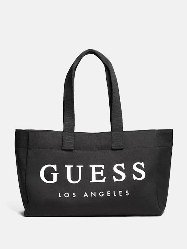 Guess canvas tote top