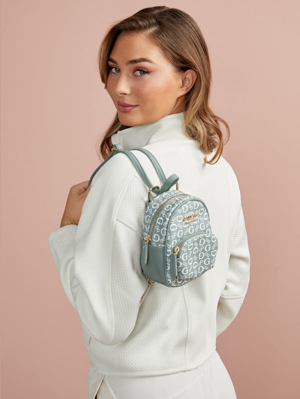Evan Color Block Mini Crossbody Backpack GUESS Factory Ca