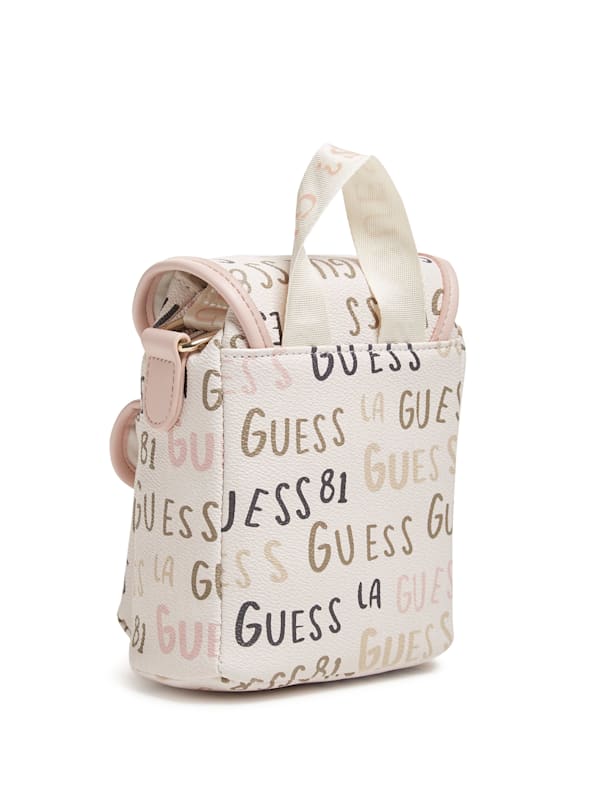 Heritage pop logo print crossbody discount