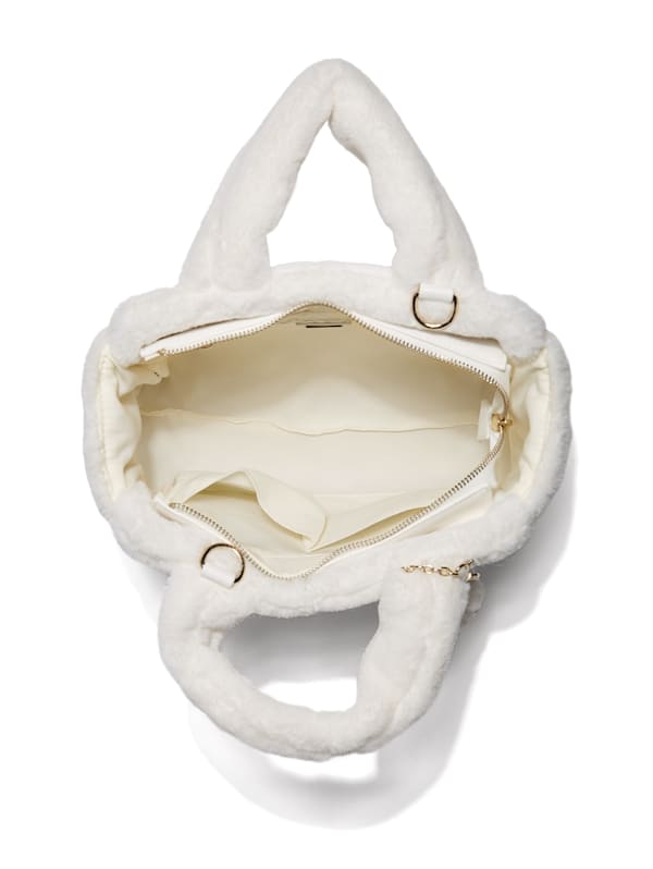 Guess white fur bag Clearance