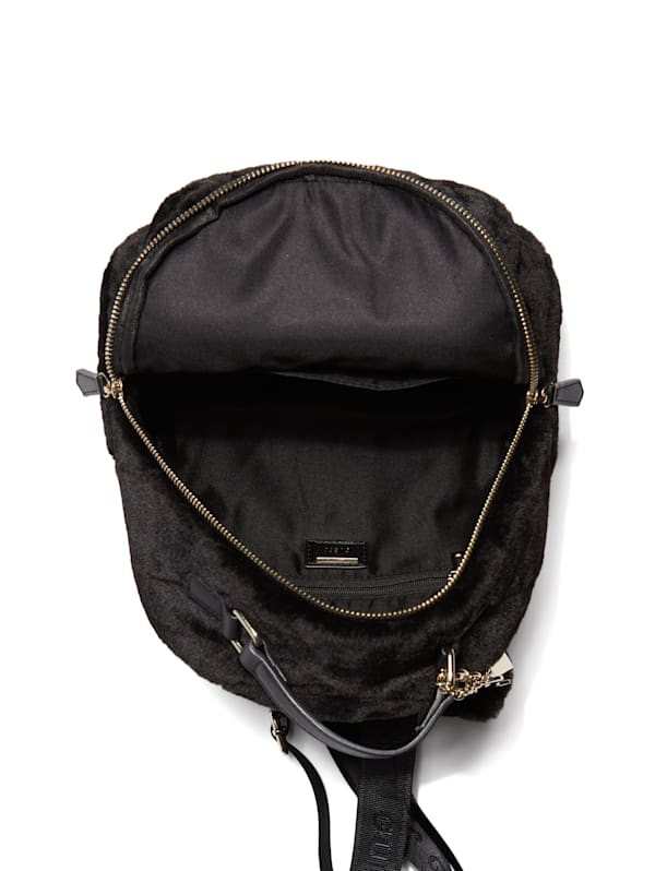 Guess mini black backpack discount