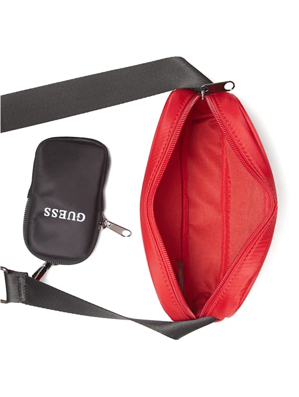 Guess waist bag red on sale