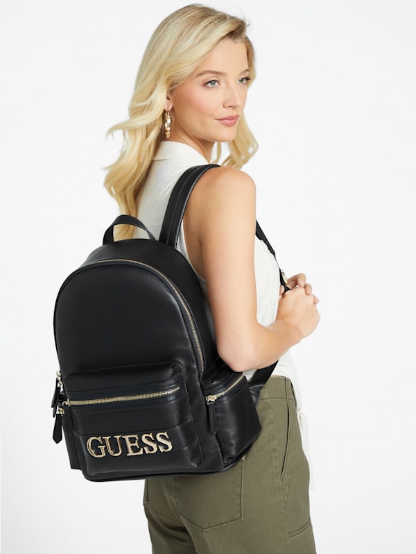 Guess men's leather backpack best sale