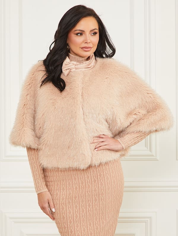 Amber Faux-Fur Top | GUESS