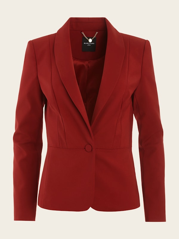 Guess red blazer discount