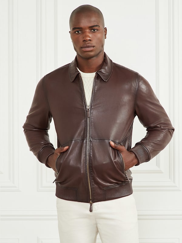 Leather GUESS Edges Dark | Jacket