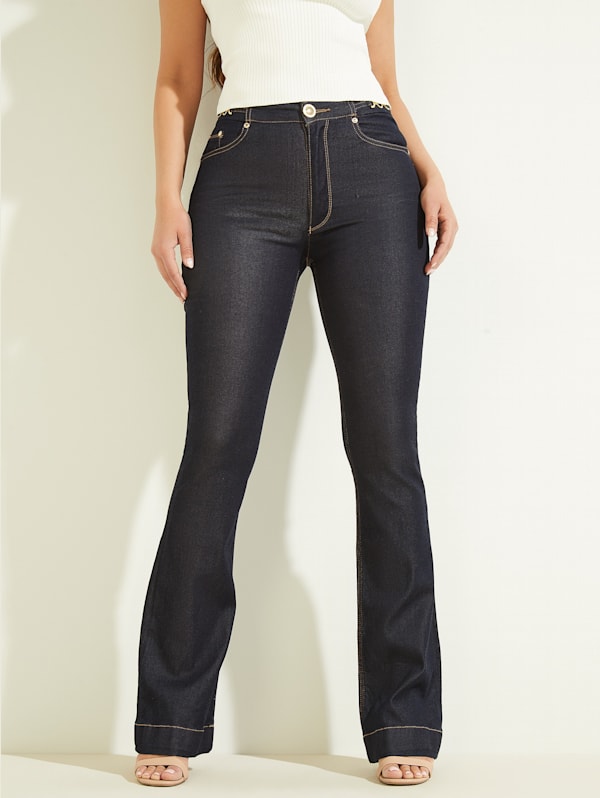 Imaginative Exclude echo Fit and Flare Denim Pant | GUESS