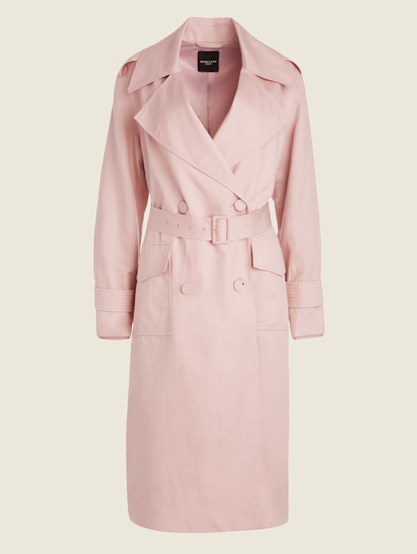 Guess pink trench hotsell coat
