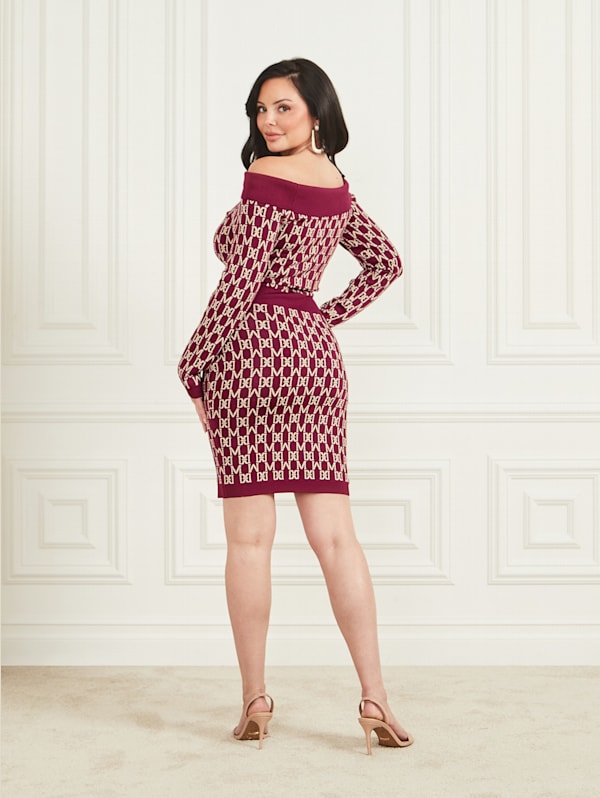 Angelina Off the Shoulder Dress GUESS Canada