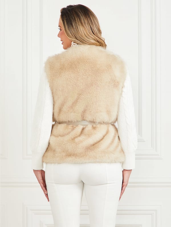 Honey Faux-Fur Vest | Marciano