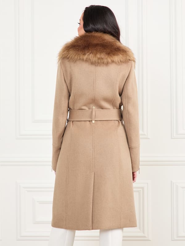 Guess wool blend coat online