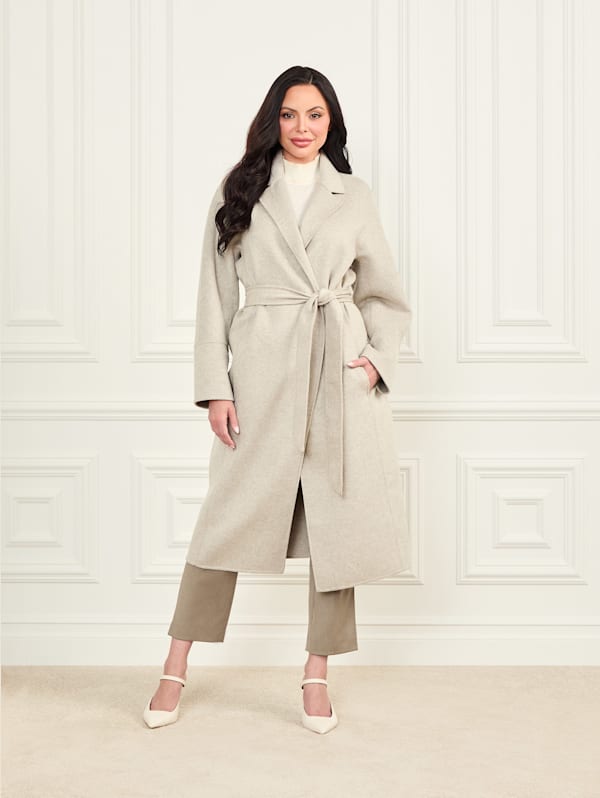 Guess wrap sale coat