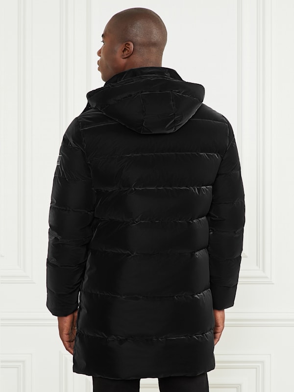 Long Down Hooded Jacket | GUESS