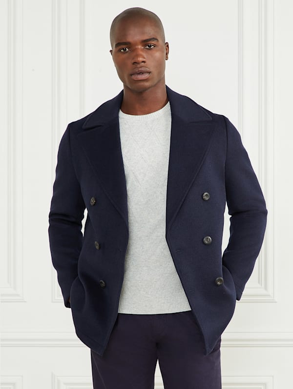 Guess mens peacoat deals