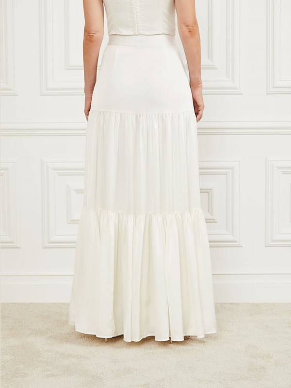 Guess white maxi skirt 2025