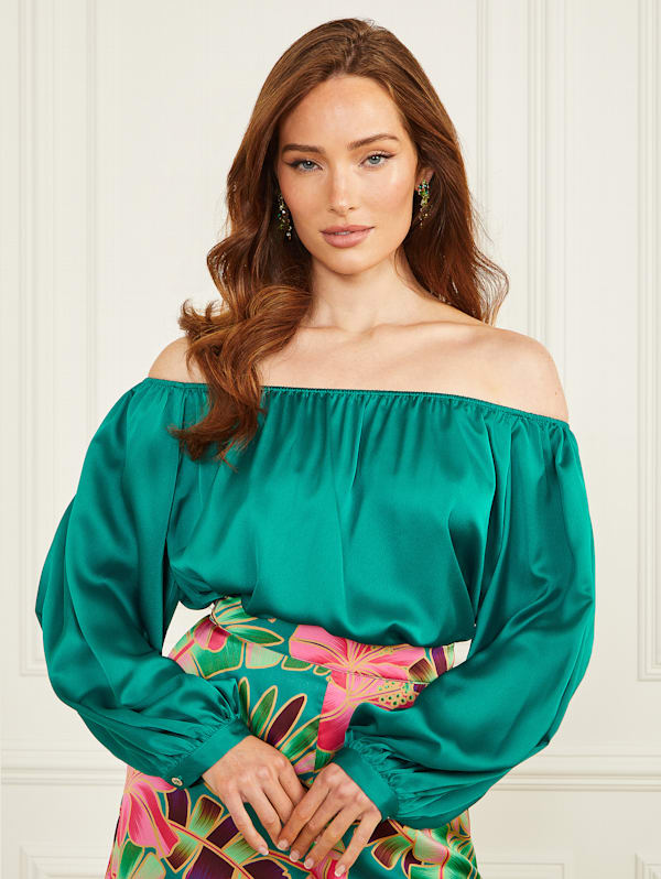 Candice Off the Shoulder Top GUESS Canada