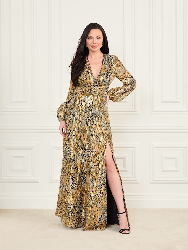 Leopard Allure Maxi Dress Marciano