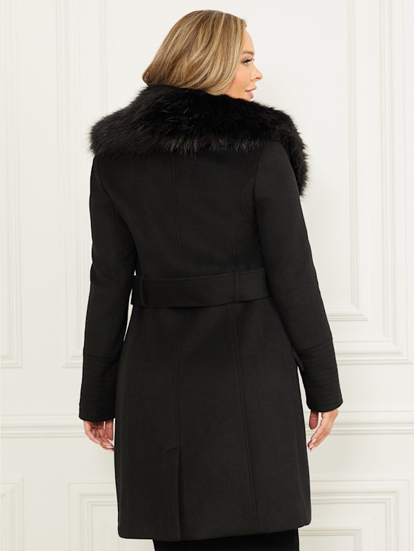 Guess wool blend coat outlet