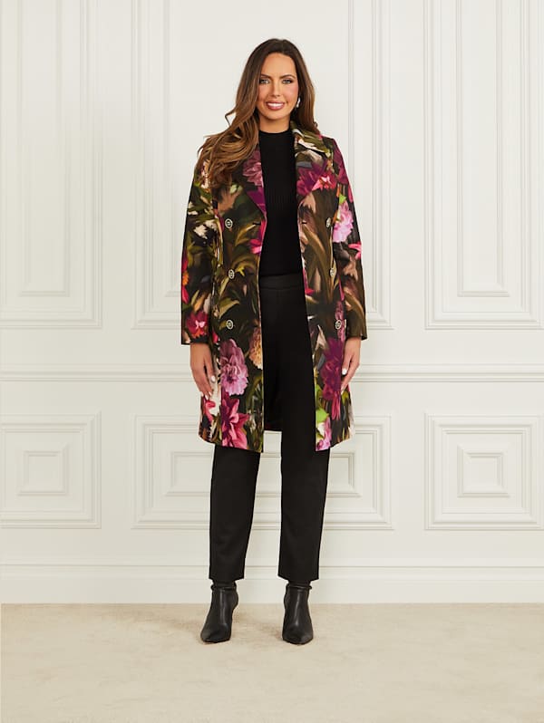 Jennifer Printed Trench Coat GUESS