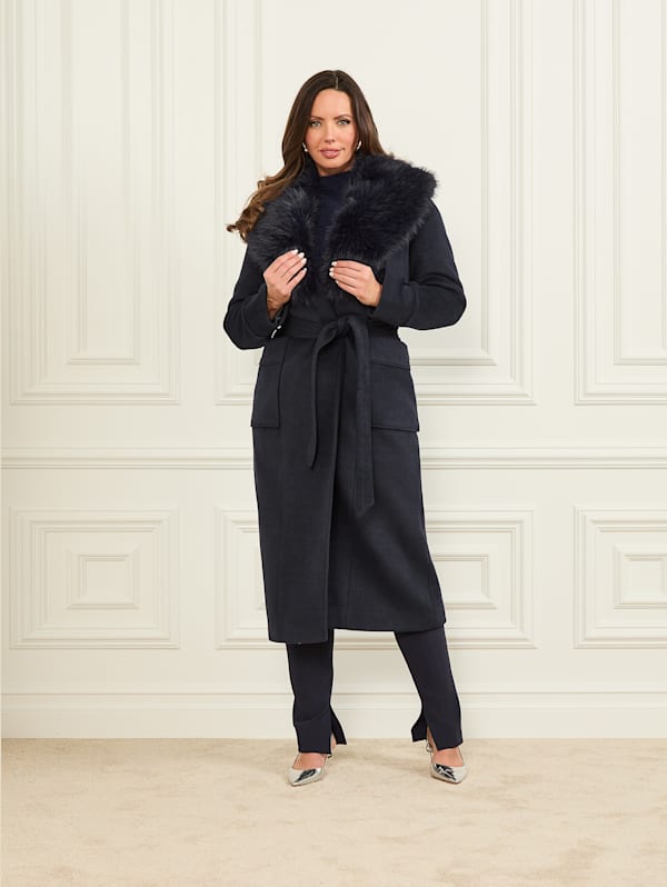 Gallery wool blend coat shop