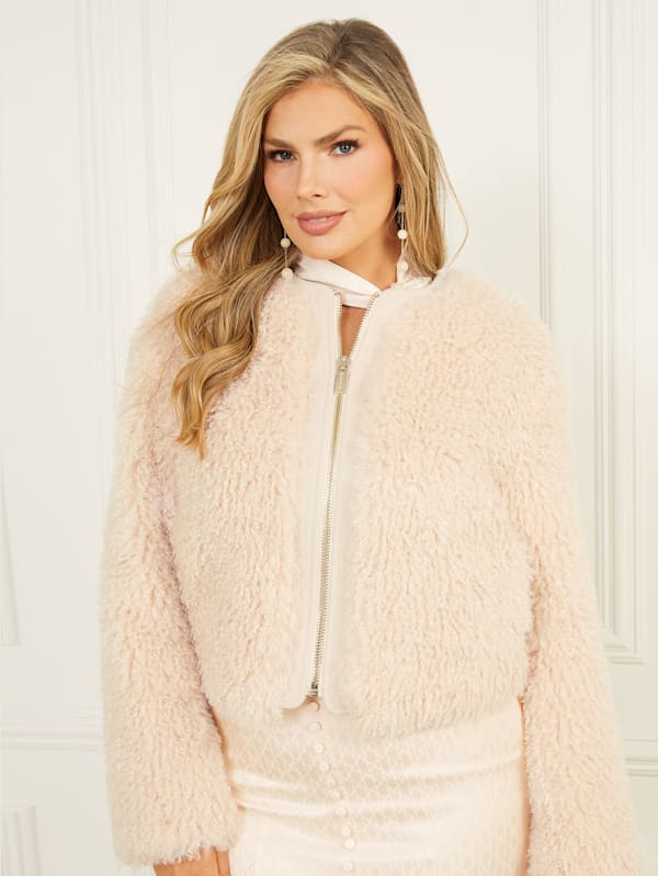 Chantal Faux Fur Jacket GUESS Canada