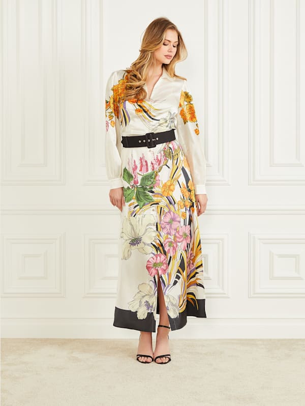 Maxi robe chemise sales
