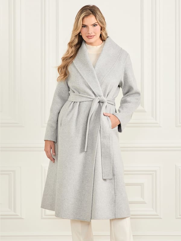 Marciano Keera Wool Blend Coat Gray 40