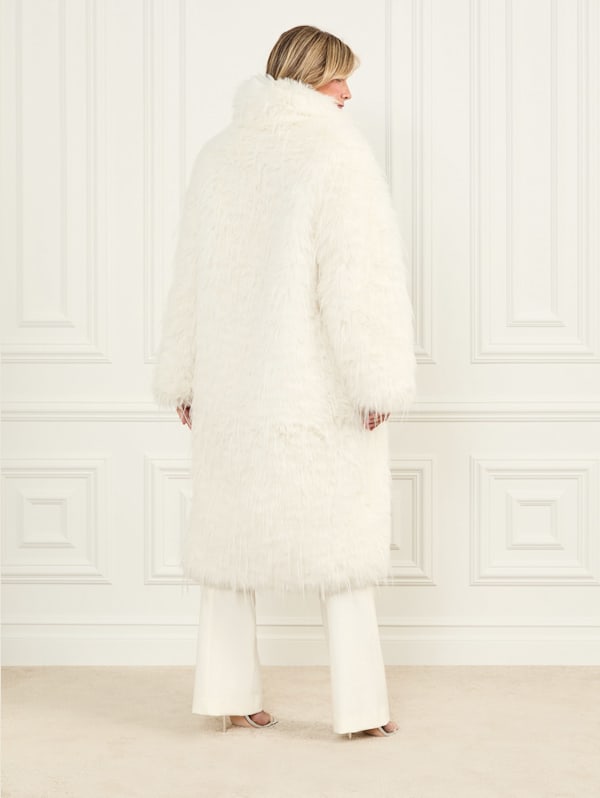 Serena Faux Fur Coat GUESS Canada