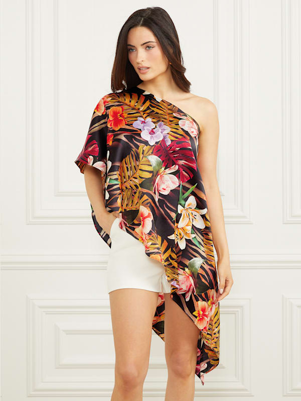 Guess one shoulder top outlet