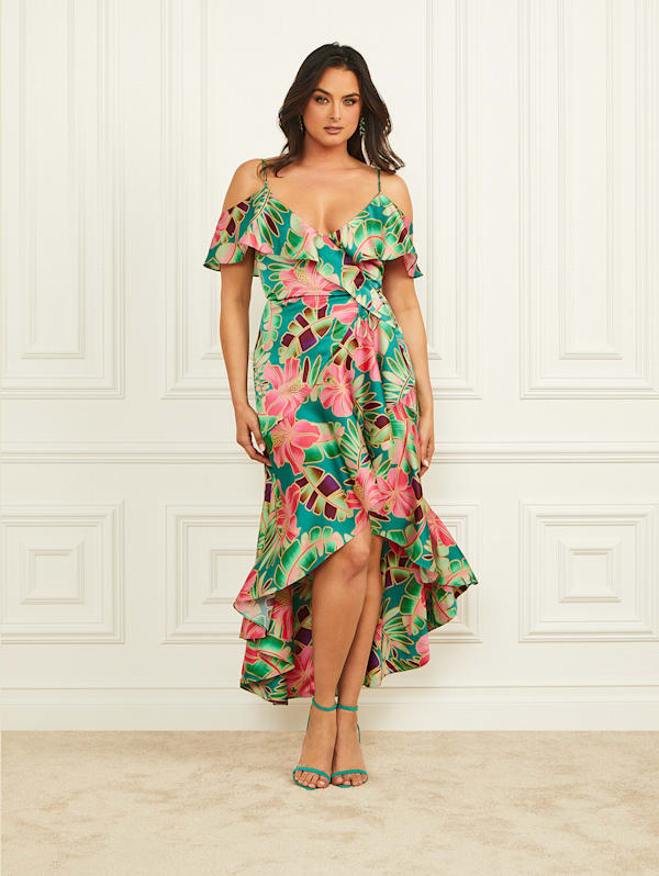 Guess ruffle dress top