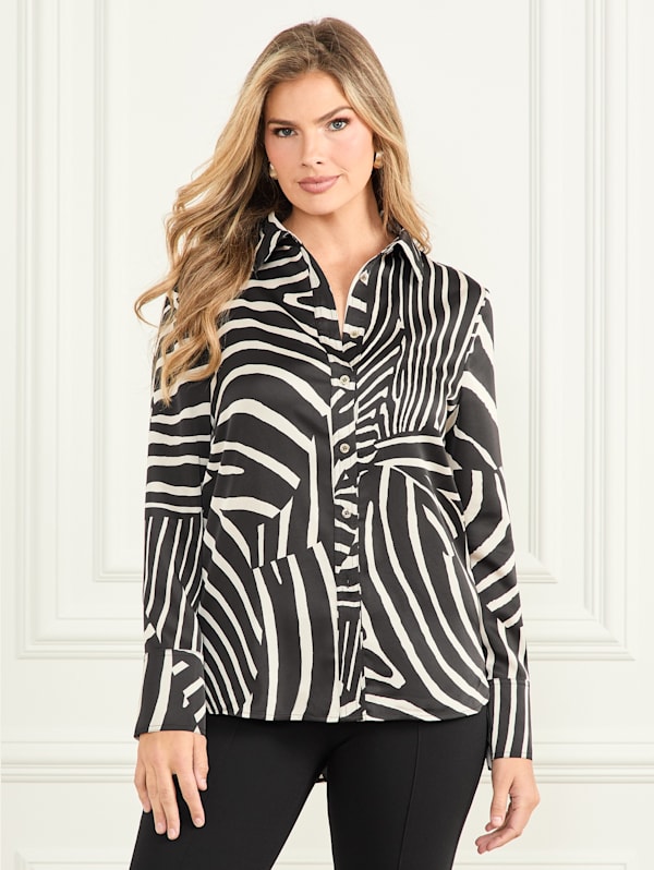 MARCIANO Molly Printed Shirt - Black - 44