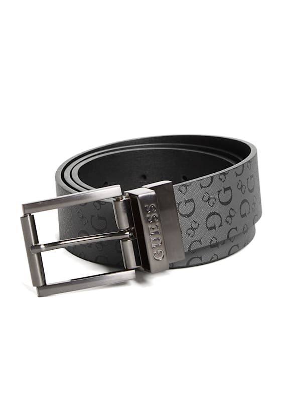 Coal Black Classic Logo Belt, Company Logo Belts, Company Logo Buckles, Classic Logo Buckles